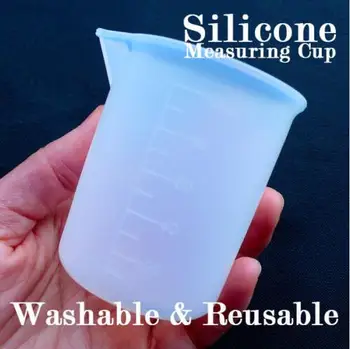 XCDIY 100ml Silikono matavimo puodelio Dervos, Silikono Formų Epoksidinės Dervos Papuošalų Formų Priėmimo Amatų Liejimo Įrankiai