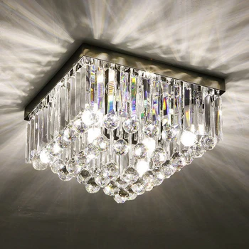 Šviestuvo lemputė E14 95-245v Metalo K9 kristalų Didelis Aikštėje Šiuolaikinės Paprastas Miegamasis Šviesos Viešbutis CE ROSH Užsakymą Suprojektuoti