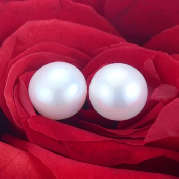 2020 originali 925 sterlingas sidabro nekilnojamojo rausvos spalvos gėlavandenių perlų auskarai bižuterijos, sidabro stud auskarai moterims, dovana