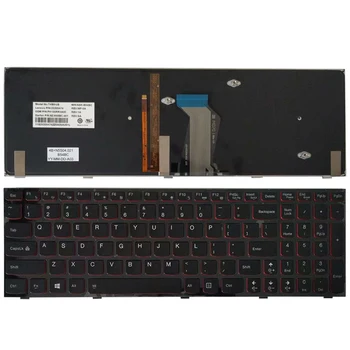 NAUJAS JAV nešiojamojo kompiuterio Klaviatūra Lenovo Y590 Y500 Y510P anglų Klaviatūra, Lempos