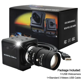 4K USB Kamera 3840x2160 30 fps Sony IMX415 Jutiklis HD USB Kamera, Vaizdo Kameros su Rankiniu Zoom Varifocal lens-Live Transliacijos