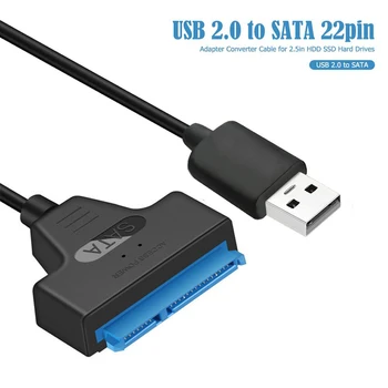USB 3.0 SATA 3 Kabelis Sata į USB 3.0 Adapteris, Iki 6 Gb / s Paramos 2.5 Colio Išorinis HDD SSD Kietąjį Diską 22 Pin Sata III Kabelis