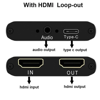30 Kadrų HD Video Capture Card 1080p Žaidimą Capture Card Driver-nemokamai Nešiojamų HDMI USB tyepe c hdmi