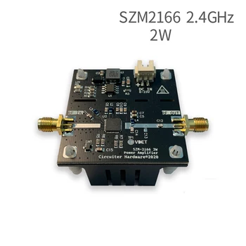 SZM2166 2.4 Ghz radijo DAŽNIŲ galios stiprintuvo 2400MHz 2W 33dBm 8-23V DC, skirtą 2.4 G wifi valomas jammer 