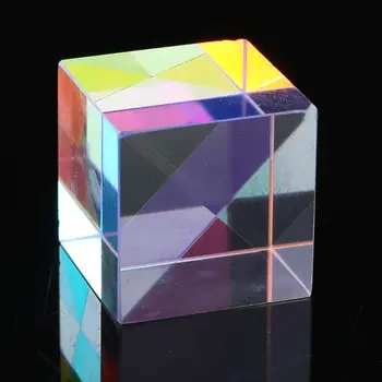 Spalvinga Spalvinga Combiner Splitter Kryžiaus Dichroic Kubo RGB Prizmės Optinis Stiklas Trikampė Prizmė Mokymo Šviesos Spektro