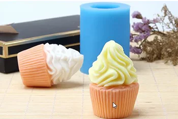 3D Ledų formos Muilo Pelėsių Priėmimo Amatų Rose Silikono Muilo Priėmimo Formos Žvakė Dervos Rankų darbo Pelėsių