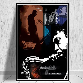 Plakatų Ir grafikos, Tapybos Meno Johnas Coltrane ' as, Džiazo Muzikantas, Muzikos Dainininkė Star Sienos Menas Sienos Nuotraukas Namų Dekoro quadro cuadros