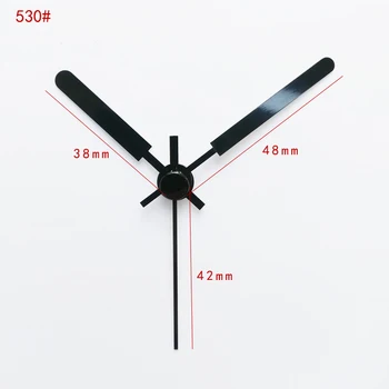 Ostar Tylus Judėjimas Plastiko kvarcinis laikrodžio mechanizmas su juoda trumpa rankas 530# Laikrodis Aksesuaras Kvarcas 
