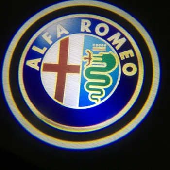 2vnt skirti Alfa Romeo 159 LED Automobilio Duris Sveiki atvykę Šviesos Logotipas Projektorius skirtas Alfa Romeo 159 Giulia Giulietta Mito Stelvio Brera Spider