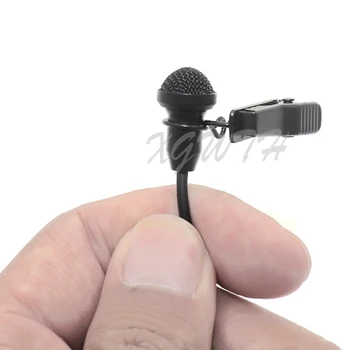 Juoda ME2 Atvartas Lavalier Microphone Kondensatoriaus Cardioid Mic for Sennheiser G2 G3 G4 MKE2 Clip-On Bevielio Mikrofono Sistema 3.5 mm