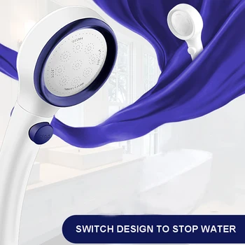 Perjungti Dizaino ABS Plastiko Dušo Galvutės Vandens Taupymo Aukšto Slėgio Dušo Galvutė Ranka Laikykite Slėgio Padidinti Dušo Purkštuvas Dušą
