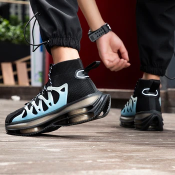 Naujas vyrų disko bėgimo bateliai, priešslydžio sistema smūgio absorbcijos kietas padas plokšti batai iš batų Zapatillas aukšto viršų sportbačiai