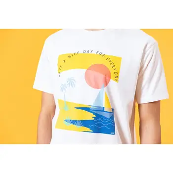 SIMWOOD 2020 naujas vasaros atostogų print t-shirt vyrams medvilnės atostogų trišakiai plius dydis viršūnes aukštos kokybės mados tees SJ120568