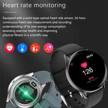 LIGE 2020 Naujas Pilnas Touch Screen Smart Watch Moterų Daugiafunkcis Sporto Širdies ritmas, Kraujo Spaudimas IP67 atsparus Vandeniui Smartwatch+Box