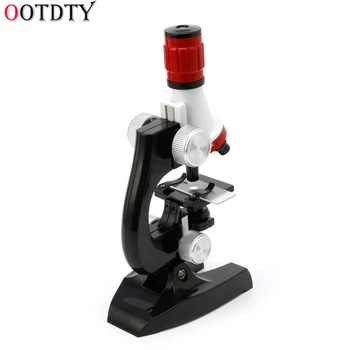 OOTDTY Dizaino Mikroskopas 100X 400X 1200X Apšviestas Monokuliariniai Biologinis Mikroskopas Vaikams Švietimo Žaislas Naujas Įrankis