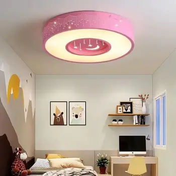Animacinių filmų led lubų lempa, šiltas miegamasis, vaikų kambarys berniukų ir mergaičių kambario lempos kūrybos akių apsauga geležies lubų lempa