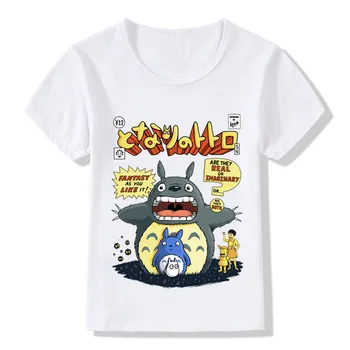 Kūdikių Vaikai Mano Neįtikėtinai Mielas Kaimynas Totoro Topai marškinėliai Berniukams/Mergaitėms Juokingas Anime T-shirt Vaikų Vasaros Drabužių