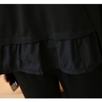 YICIYA juoda tracksuit moterys 2 dalių komplektas bendras skirtumas nustatyti komplektus plius dydis didelis 4XL 5XL didelis Viršaus ir kelnės, kostiumai, sportiniai drabužiai