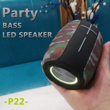 Mini portable bluetooth speaker belaidžio TWS lauko LED šviesos garsiakalbių kolonėlės žemų dažnių garsiakalbis stereo garsiakalbis boombox TF kortelė/radijas