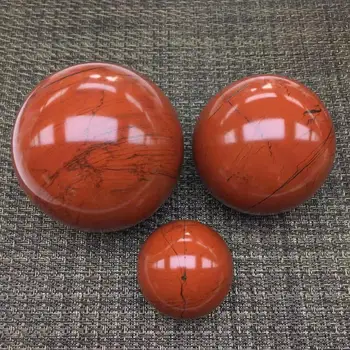 Raudono jaspio akmens kamuolys brangakmenių natūralus kvarco mineralinių kristalų gijimas kambarį apdaila hogar moderno