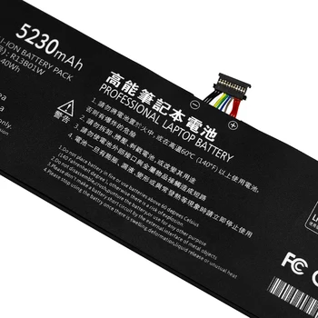 ApexWay 5230mAh 7.6 V Naujus R13B01W R13B02W Nešiojamas Baterija Xiaomi Mi Air 13.3