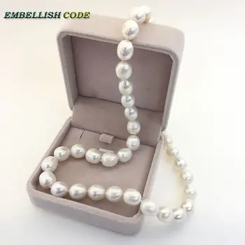 Mažos kainos, 9-10mm balta perlų vėrinį stud auskarai nustatyti realus fizinis Kultūringas Gėlavandenių perlų ašaros formos Klasikinis moterims