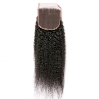 Yavida Keistą Tiesiai 3 Ryšulius Žmogaus Plaukų Su 4x4 Nėrinių Uždarymo Peru Yaki Žmogaus Plaukų Ryšulius Su Uždarymo 8-30 Colių