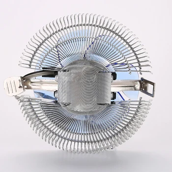 Led Mėlynos Šviesos CPU Aušintuvo Ventiliatorius, Šilumos Kriaukle Radiatoriaus Ventiliatoriai su Intel LGA775/1156/1155 I3/I5/I7 AMD AM2/AM2+/AM3 Už AM4 Ryzen