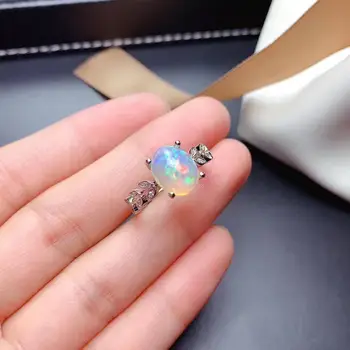 2c Gamtos opal moteris žiedai keisti ugnies spalvos, paslaptinga Spalva konversijos 925 sidabro įtraukti pažymėjimas