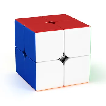 Moyu Meilong 2x2 Magnetinio magic cube 2x2x2 Stickerless konkurencijos greitį sklandžiai 2 Sluoksnis kubeliais suaugusiųjų žaislai vaikams įdomus dovanos