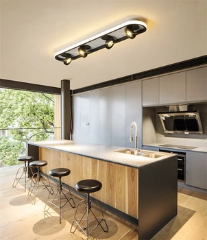 Šiuolaikinių led lubų šviesos, su reguliuojama žibintai koridoriaus praėjimo lempos kambarį fono sienos, virtuvės apšvietimo lemputė