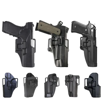 Kairėje Dešinėje Medžioklės Taktinis Glock Dėklas, Skirtas Glock 17 19 Beretta M9 Colt 1911 Sauer Usp Juosmens Diržas Airsoft Pistoletas Dėklas