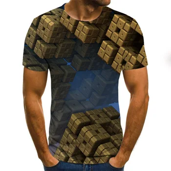 Aukštos Kokybės 2020 Naujas Mados T-shirt trimatis 3D Atspausdintas T-shirt, liepsnos Top marškinėliai