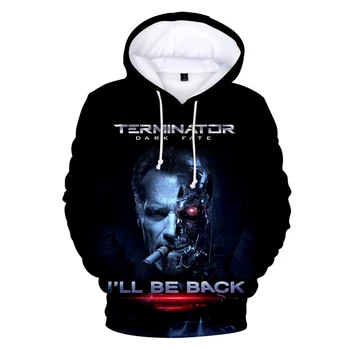 Naujas 3D Spausdinimo Terminatorius: Tamsiai Likimą Hoodies Palaidinės Vyrų/Moterų Žiemos Mados Atsitiktinis Bliuzono Streetwear Asmenybės Drabužiai