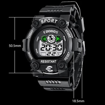 2020 vyriški Laikrodžiai Daugiafunkcis LED Skaitmeninio Laikrodžio Mados Laikrodis vyrams Lauko Sporto Vandeniui Riešo Žiūrėti Relogio Masculino