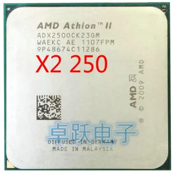 AMD Athlon II X2 250 procesorius 3.0 GHz, 2MB L2 Cache Socket AM3 Dual-Core išsimėtę vienetų cpu nemokamas pristatymas