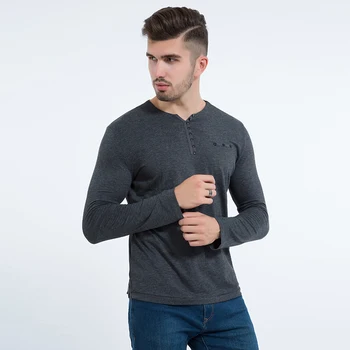 Liseaven 2018 Slim Fit Long Sleeve T-Shirts Vyrų Viršūnes&Tees Vyrų Marškinėliai Stilingi Vyrai, V Kaklo Medvilnės T Shirts