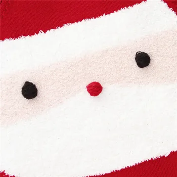 0-24M Naujagimį Berniuką Mergina Rompers Kalėdų Kostiumai ilgomis Rankovėmis Raudona Santa Claus Jumpsuit Playsuit Rudens Žiemos vaikiški Drabužiai