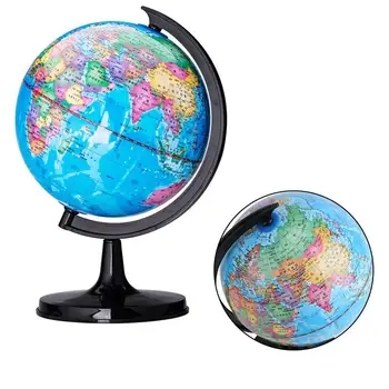 14.2 cm dydžio Pasaulio Žemėlapio Pasaulyje Mokyklos Geografijos Mokymo Priemonė Vaikų Švietimo Žaislas Biuras Idealus Miniatiūros Su Pasukamas Stovas Dovanų
