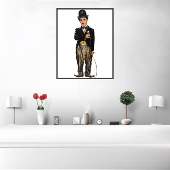 Modernus Minimalistinis Chaplin Pobūdžio Nuotraukos Plakatas Drobė Spausdinti Tapybos Sienos Meno Kambarį Namo Apdaila