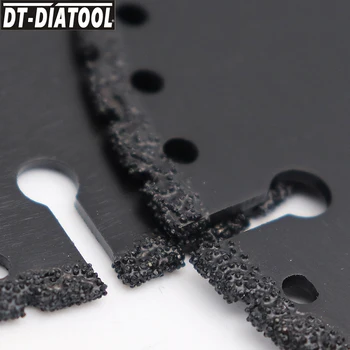 DT-DIATOOL 1pc Dulkių Brazed Deimantinis Pjovimo Diskas Multi Tikslas dėl Armatūra Aliuminio sunku Granito Gelbėjimo pjauti 4.5