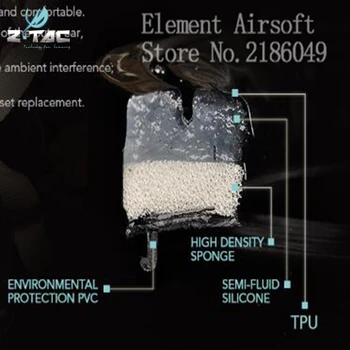 Z taktinis Earmuffs taktinis comtac i comtac ii laisvų rankų įranga Siilicon Medžiagos Aukštos Kokybės Versija Pat, kaip riginal prekės Z006