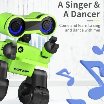JJRC R13 RC Robotas CADY WIRI Smart Programuojami Touch Kontrolės, Balso Pranešimą Įrašyti Dainuoti Šokių Robotai Žaislas Vaikams, Dovana VS R4