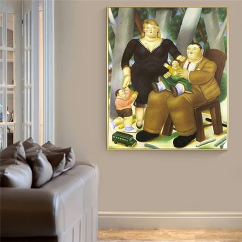 Prezidento Šeimai Fernando Botero Paveikslai Paveikslai Ant Sienų, Menas, Plakatų Ir grafikos Šiaurės šalių Meno Juokingas Nuotraukas Cuadros