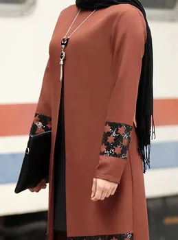 Wepbel Musulmonų Moterims Nustatyti Artimuosiuose Rytuose Dubajus Plius Dydis Abaja Kostiumas, Dviejų Dalių Komplektas Islamo Drabužių Ilgio Viršūnes Kelnes Musulmonų Suknelė