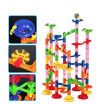 105 VNT Granulių modelį, Statyba blokai, Statyba Marmuro Paleisti kamuolys kalnelius žaislas Marmuro Rasės Paleisti Labirintas Kamuolys, Žaislai vaikams