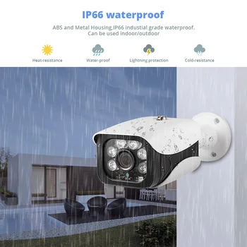 KERUI H. 265 8Channel 5MP Kamera su POE sistemos CCTV Kit Saugumo Kameros IR-CUT Vandeniui atsparus Kameros Vaizdo Stebėjimo Veido Aptikimas