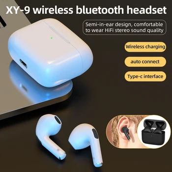 XY-9 Smart Touch Bevielis Ausinės, Stereo Pažangi triukšmo mažinimo In-ear Ausinių su Įkrovimo Dėžutę
