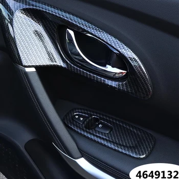 Už Renault Kadjar ABS Anglies pluošto optikos reikmenys, Automobilių Durų Lango stiklo Pakėlimo Valdymo Jungiklio Dangtelį apdaila 16 17 18 2019