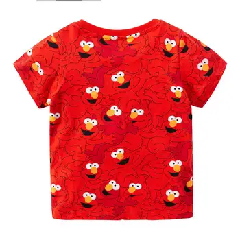 Juming Metrų 2vnt Sesame Street Elmo Kūdikių Berniukų Tees 2018 Prekės Vasaros Drabužių Vaikams, marškinėliai, Drabužiai, Vaikų trumpomis Rankovėmis